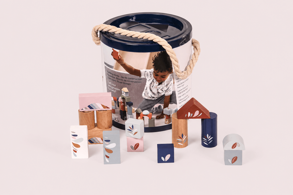 Дървен конструктор с блокчета – 50 части (Building Blocks – 50 pieces)