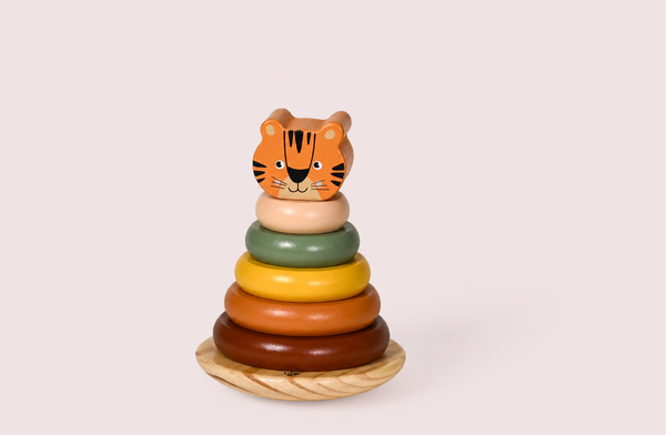 Комплект „Safari“ – кула за редене тигър и пъзел с числа