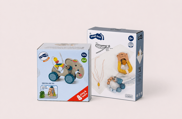Комплект бебешки играчки – Seaside & Jungle (Baby Toy Set "Seaside" + Push-Along Elephant "Jungle")
